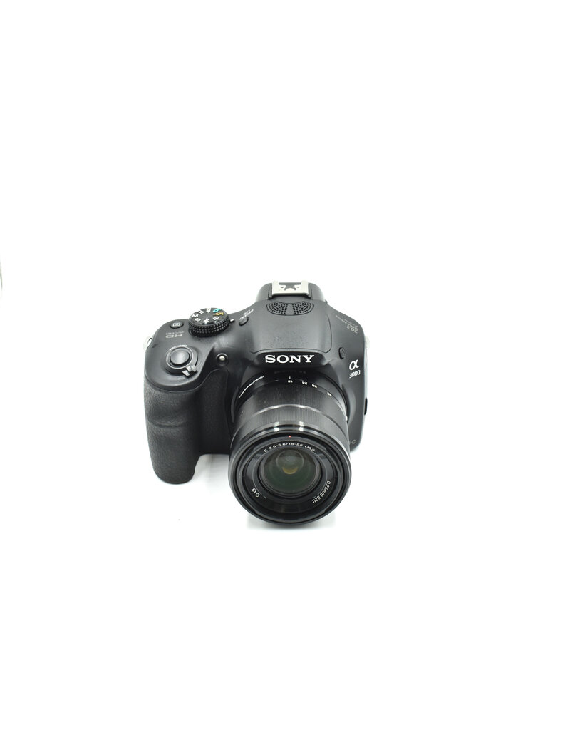 Sony Pre-Owned Sony Alpha a3000 20.1MP Digital SLR Camera w/ Sony 18-35mm Lens