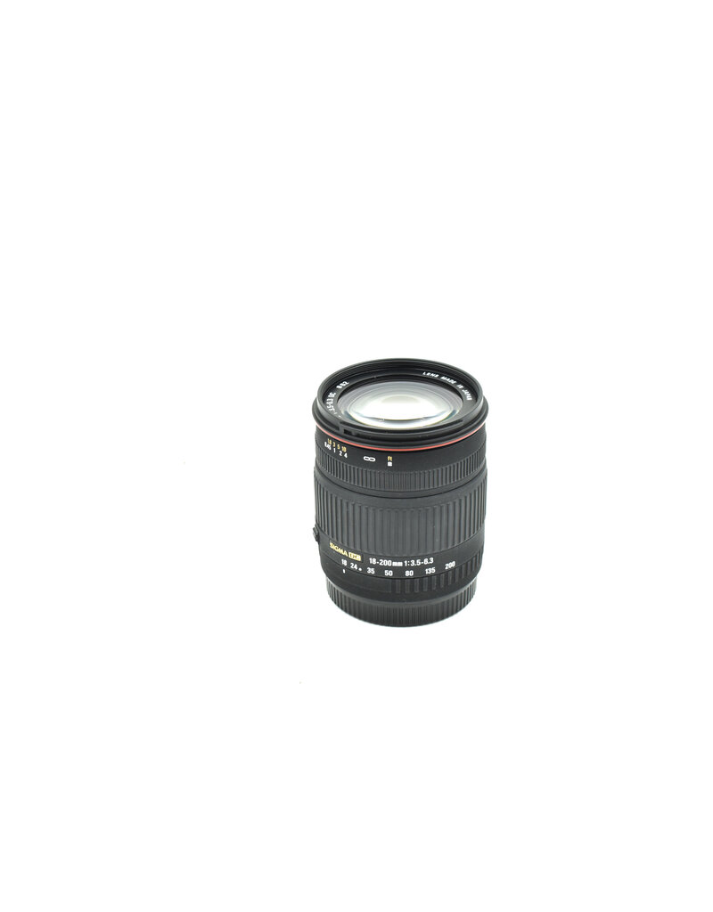 Pre-owned Sigma 18-200mm F3.5-6.3 DC OS HSM APS-C Zoom Lens for Canon EF