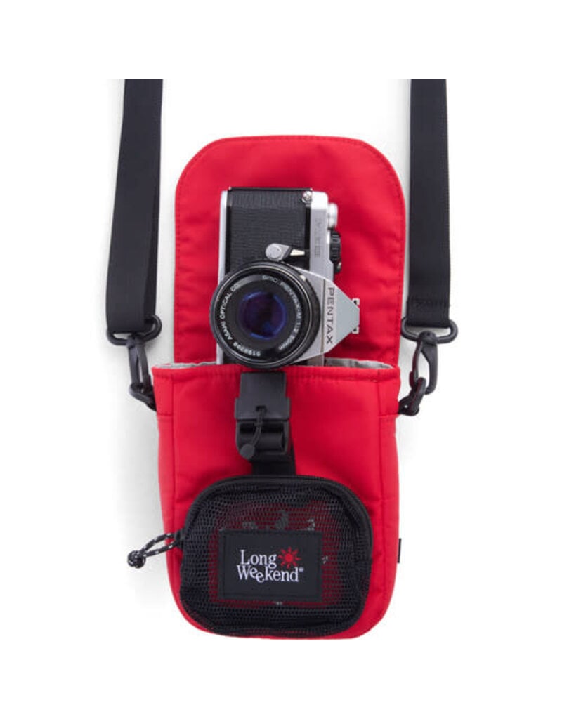 Long Weekend Crossbody Camera Pouch - Red