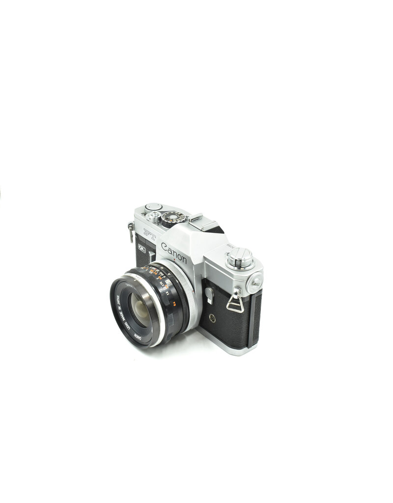 Canon Pre-owned Canon FT QL w/ 28mm F3.5FL Lens (35mm Film Camera)