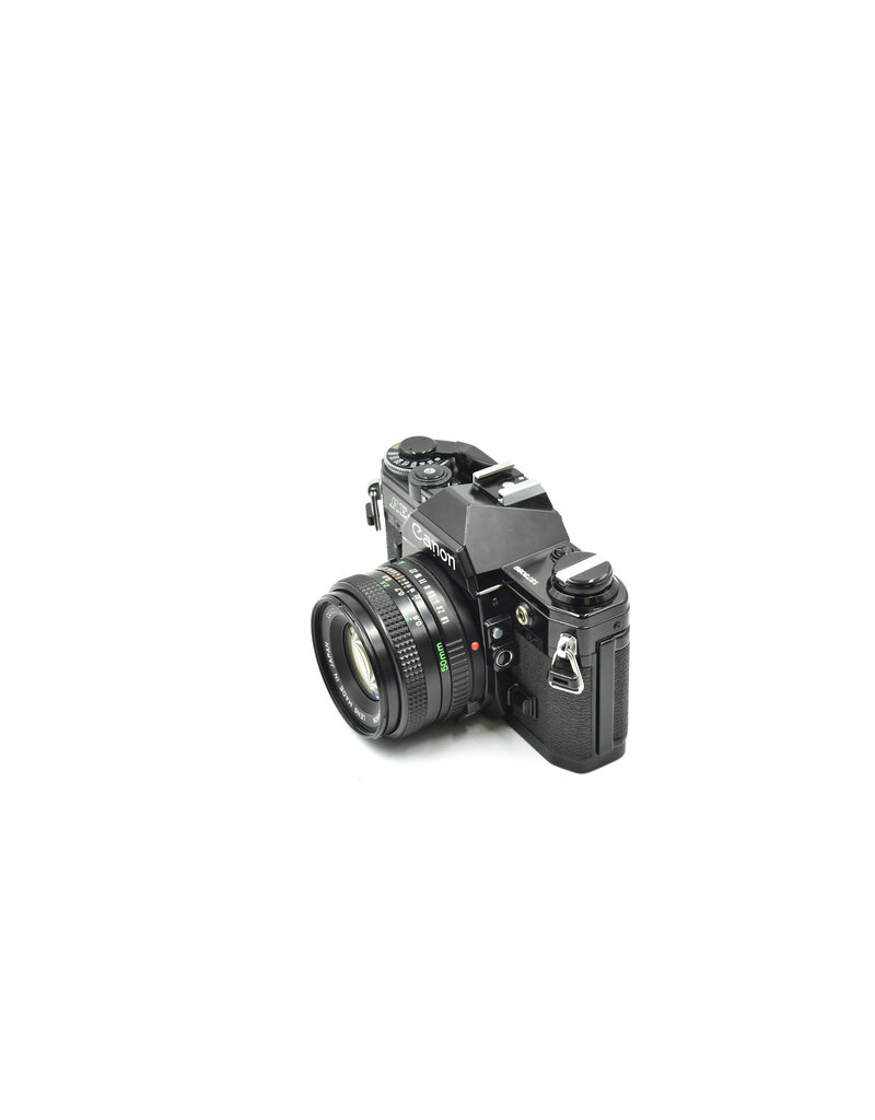 Canon Pre-Owned Canon AE-1 W/50mm F1.8 FD Lens (35mm Film Camera)