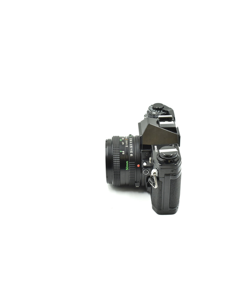 Canon Pre-Owned Canon AE-1 W/50mm F1.8 FD Lens (35mm Film Camera)