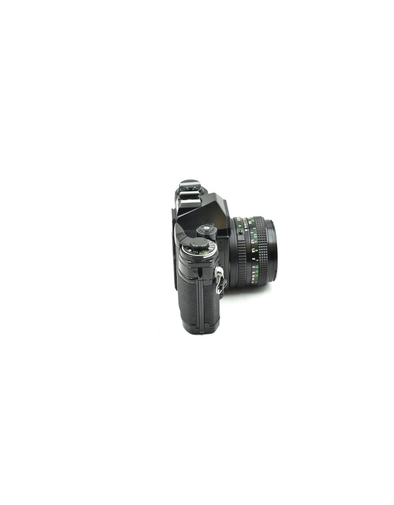 Canon Pre-Owned Canon AE-1 W/50mm F1.8 FD Lens (35mm Film Camera)