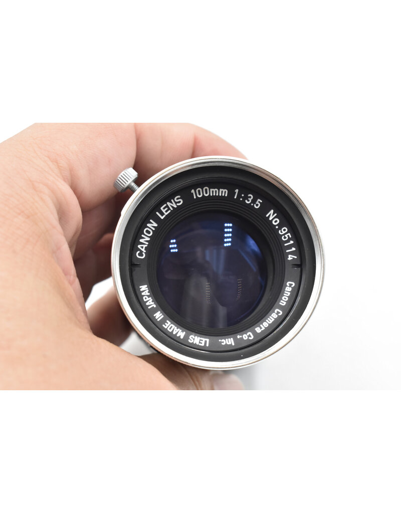 Canon Pre-Owned CANON 100mm f3.5 lens leica screw mount LTM L39 canon