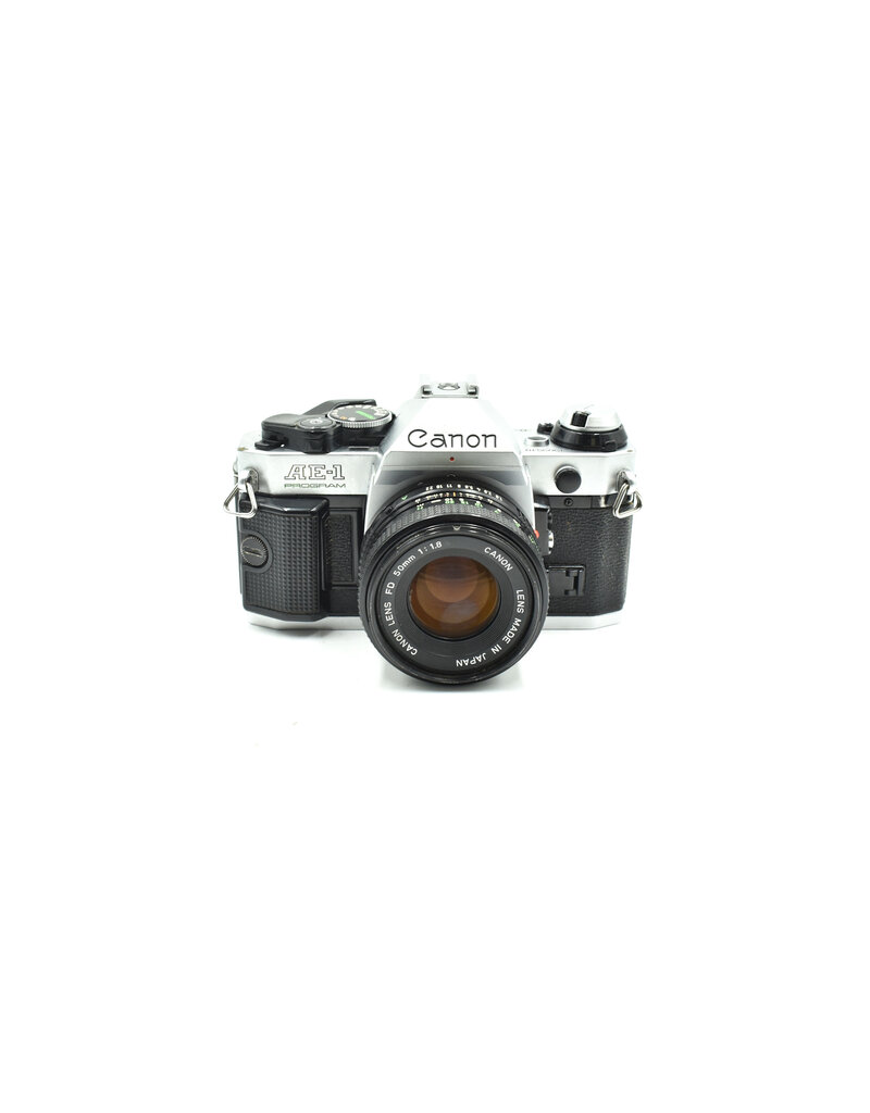 Canon Pre-Owned Canon AE-1 Program W/ 50mm F1.8 FD (35mm Film Camera)