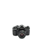 Canon Pre-owned Canon A-1 Black Body w/ 50mm F1.8 FD  (35mm Film Camera)