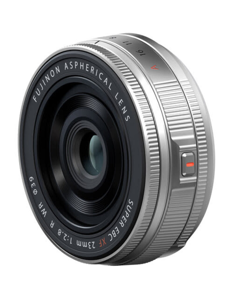 Fujifilm Open Box  FUJIFILM XF 23mm f/2.8 R WR Lens (FUJIFILM X, Silver) Missing Hood