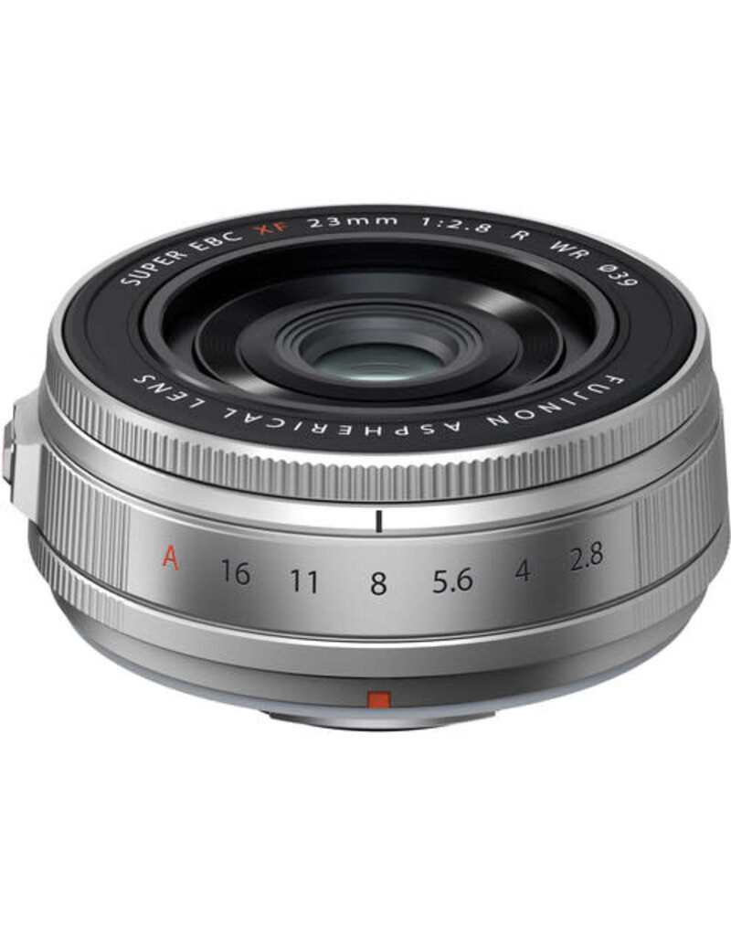 Fujifilm Open Box  FUJIFILM XF 23mm f/2.8 R WR Lens (FUJIFILM X, Silver) Missing Hood