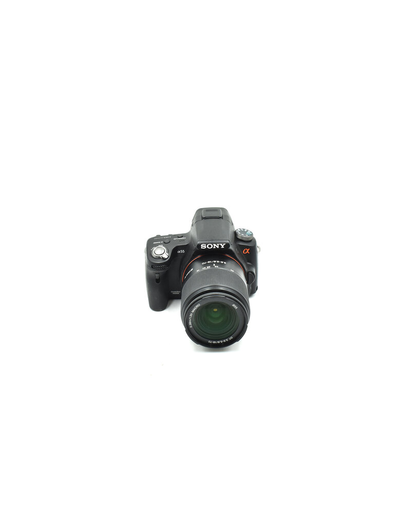 Sony Pre-Owned Sony Alpha a55 w/ 18-70 F3.5 (16.2MP Digital SLR Black )