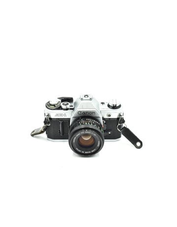 Canon Pre-owned Canon AE-1 W/ 50mm F1.8 FD Lens Silver Body Only (35mm Film Camera)