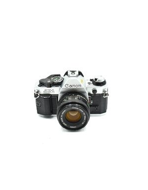 Canon Pre-Owned Canon AE- 1 Program W/ 50mm F1.8 FD lens , Silver (35mm Film Camera)