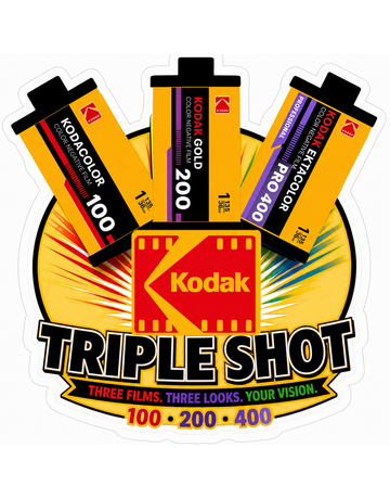 Kodak Kodak Triple Shot Film Pack 3 Rolls of 35mm Film 108 Exp. Plus Swag