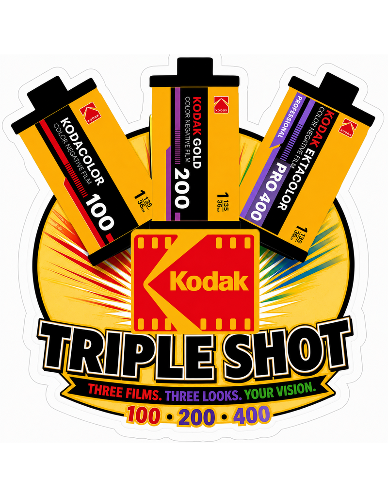 Kodak Kodak Triple Shot Film Pack 3 Rolls of 35mm Film 108 Exp. Plus Swag