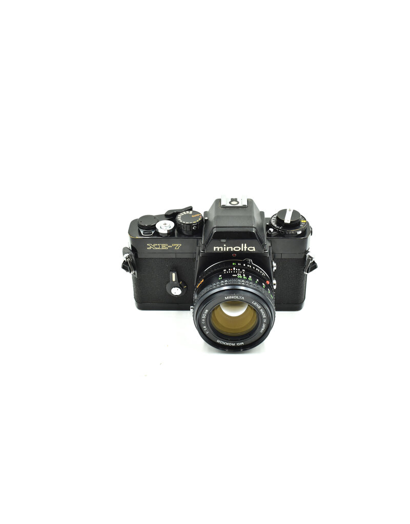Minolta Pre-owned Minolta XE-7 w/50mm F1.4 MD Lens (35mm Film Camera)