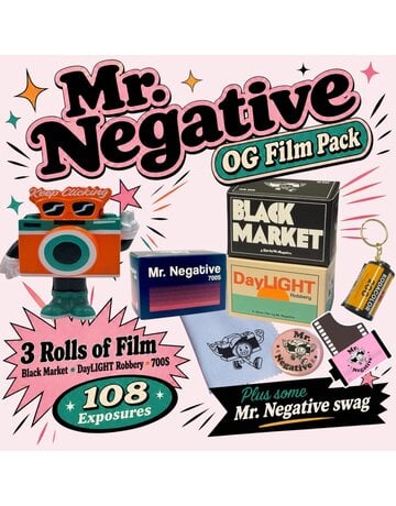 Mr. Negative Mr. Negative OG 3 Pack,  3 Rolls of 35mm Film 108 Exp. Plus Swag