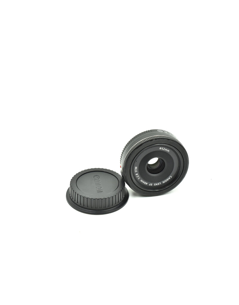 Canon Pre-owned Canon 40mm f/2.8 STM Pancake EF-Mount Lens, Black