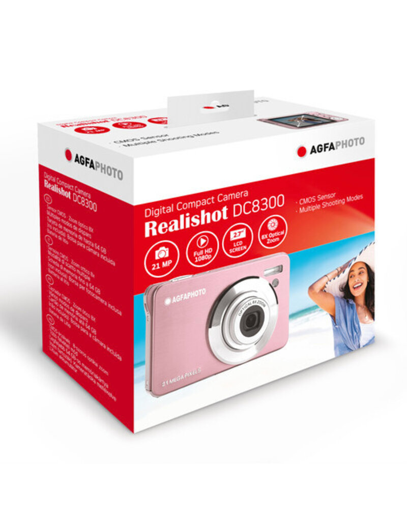 Agfa Photo AgfaPhoto Realishot DC8300 Compact Digital Camera (Pink)