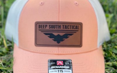  DST - Richardson Leather Patch Trucker Hat - CORAL