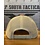 DST - Yupoong Leather Patch Trucker Hat - ORANGE