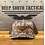 DST - Leather Patch Trucker Hat - Brown CAMO