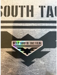  DST Logo Sticker Small Iridescent