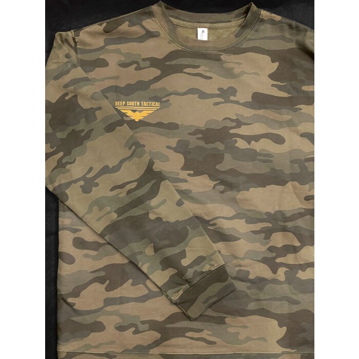 DST Signature Logo Camo  Sweatshirt  size: X-LARGE