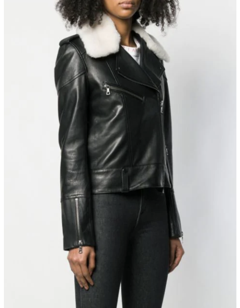 Victoria Beckham Shearling Collar Jacket - Perch