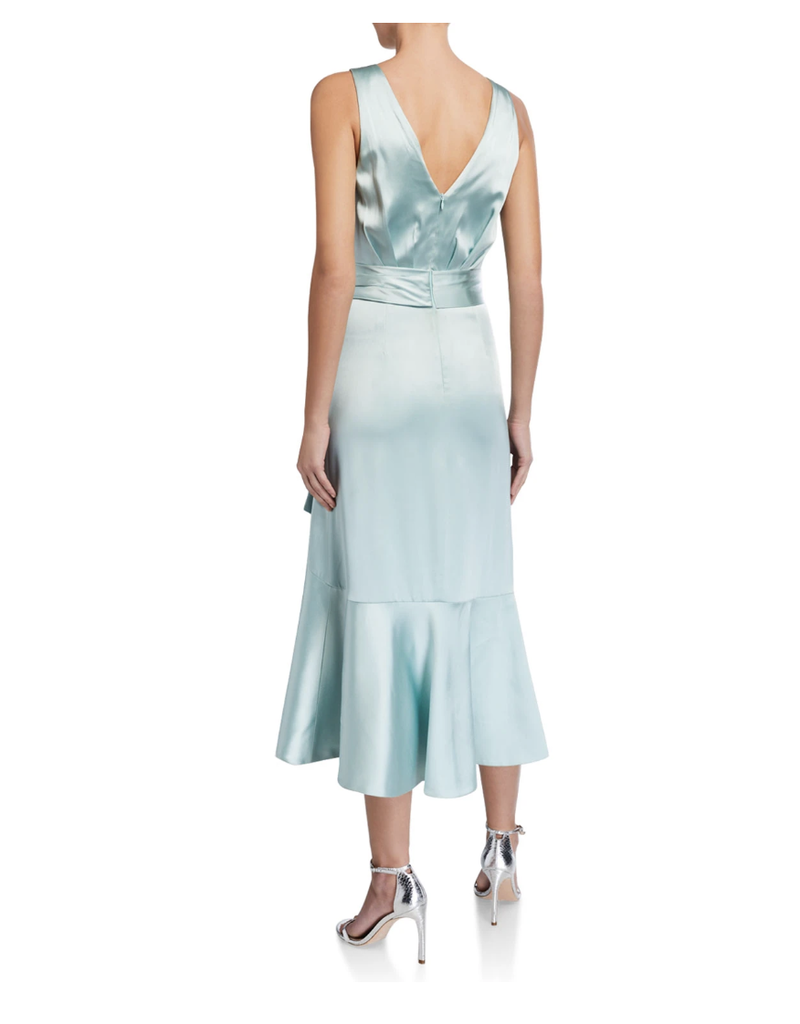 Jonathan Simkhai MIA FLUID SATIN DRESS - Perch