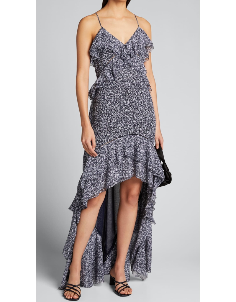 crinkle chiffon dress