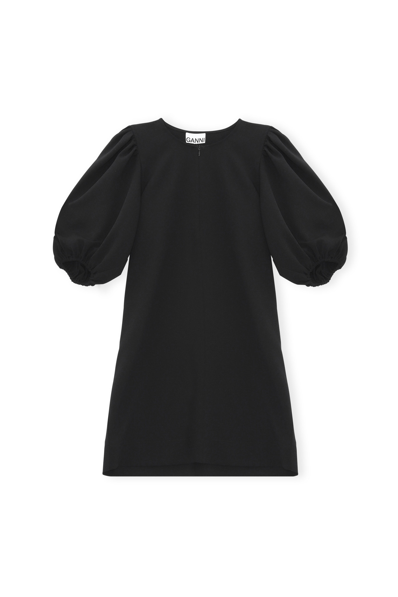 ganni heavy crepe dress
