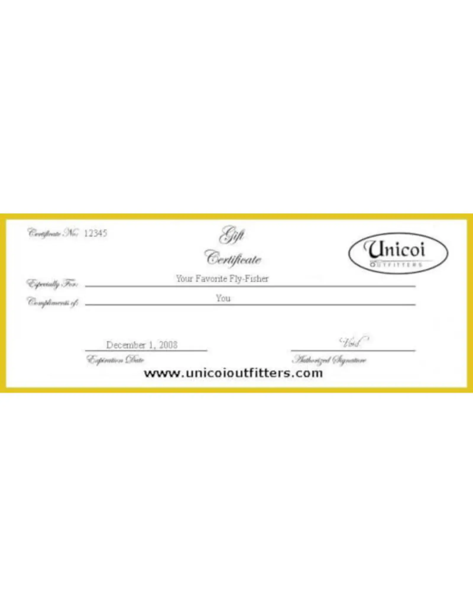 Unicoi Outfitters Gift Certificate - Lake Lanier Striper Trip  1 or 2 anglers (5 hours)