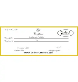 Unicoi Outfitters Gift Certificate - Lake Lanier Striper Trip  1 or 2 anglers (5 hours)