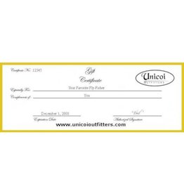 Unicoi Outfitters Gift Certificate - Soque Camp Trophy Trout Fishing