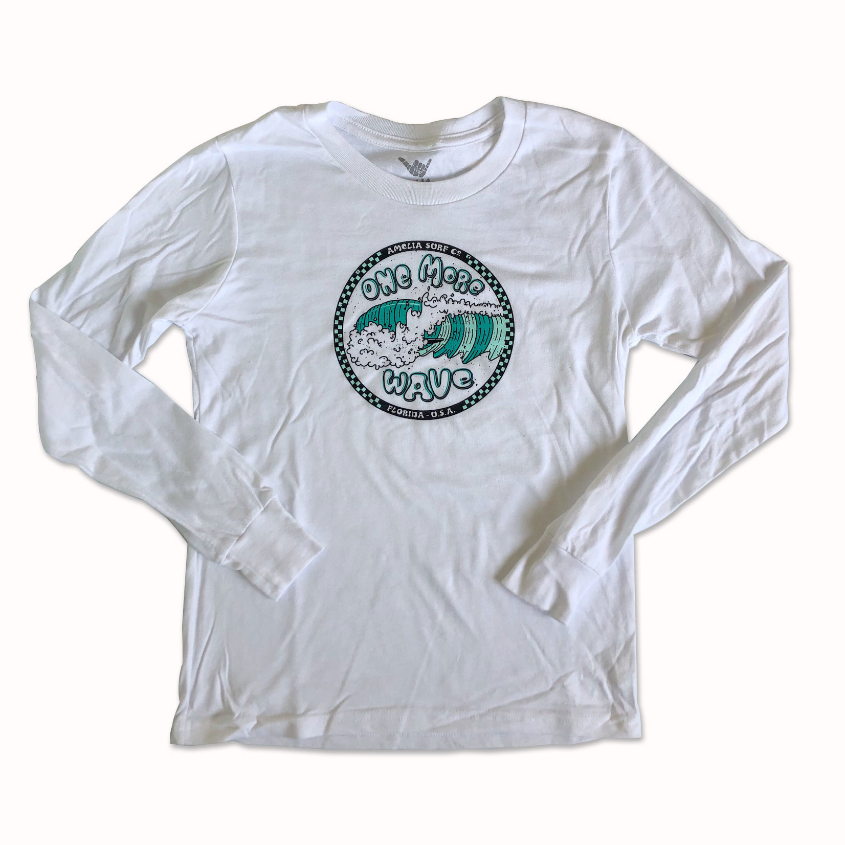 ACS One More Wave White Long Sleeve - Youth Tee