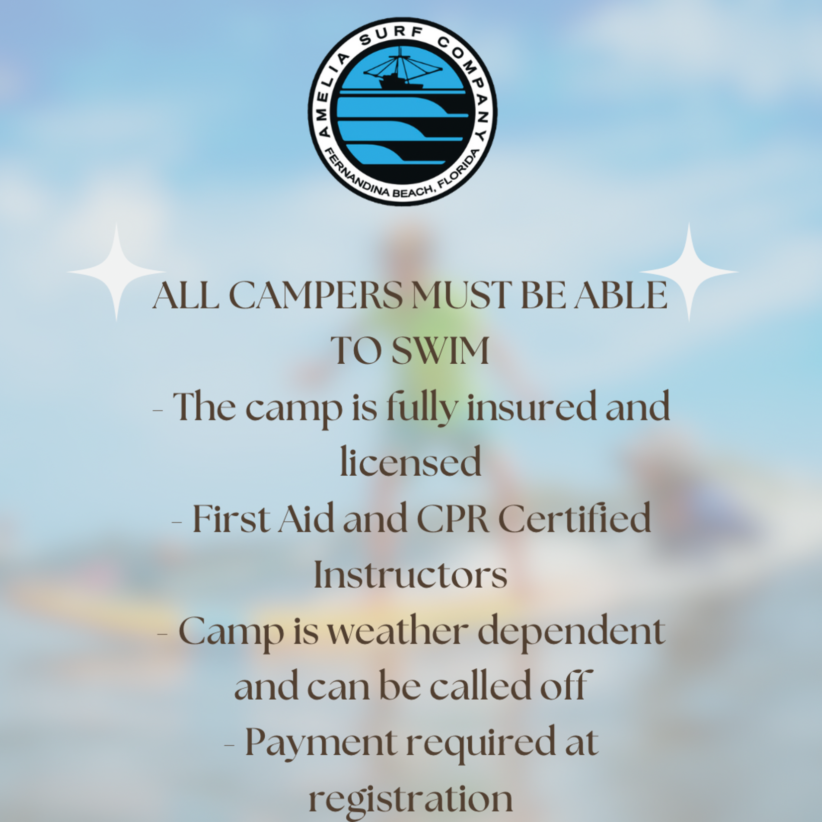 TGB GUILD HOMESCHOOL CO-OP 4-DAY SURF CLASS MAY 26-29