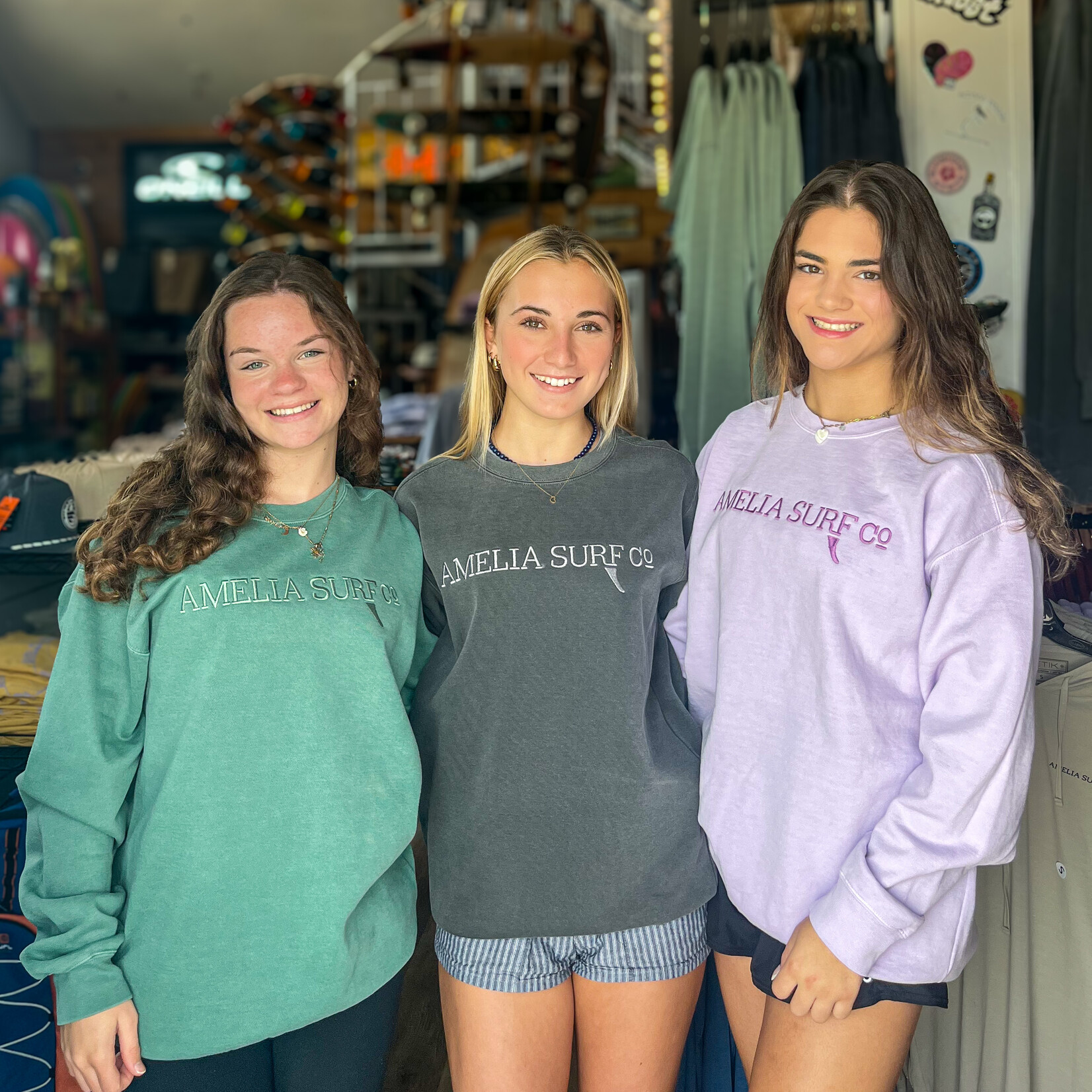 ASC EMBROIDERY FIN CREWNECK P5 ORCHID