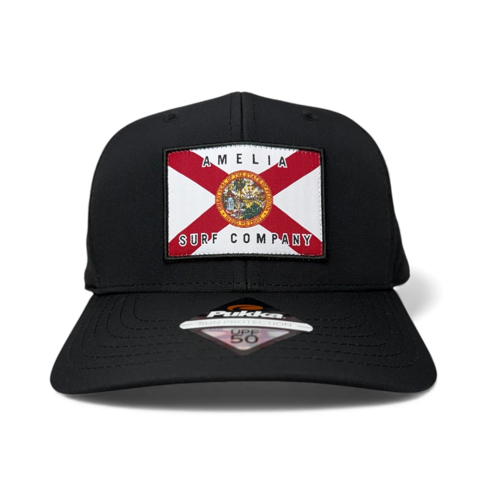 AMELIA SURF CO. HAT ASC FLORIDA FLAG TECH HAT