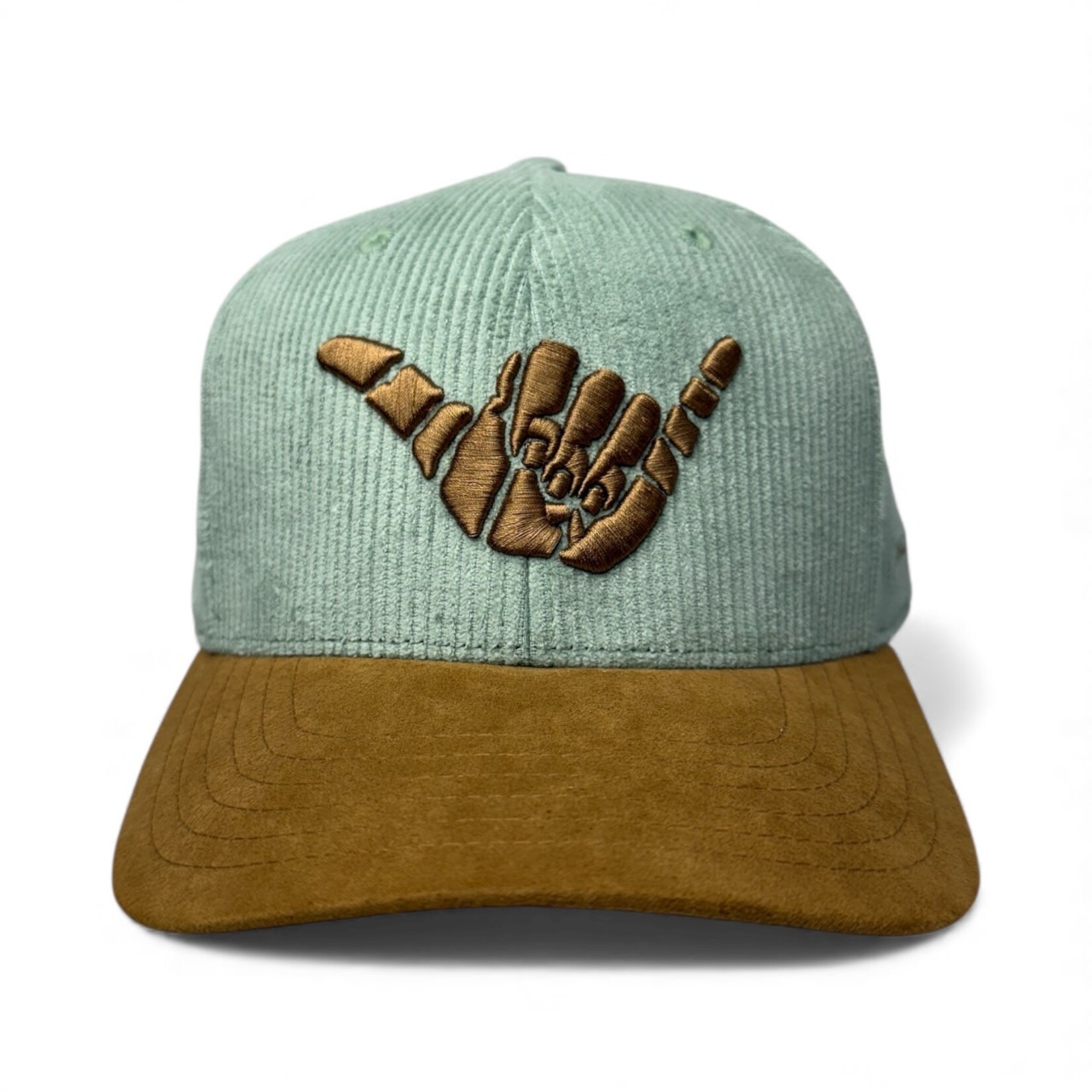 AMELIA SURF CO. HAT ASC EMBROIDERED SHAKA CORDUROY/SUEDE HAT