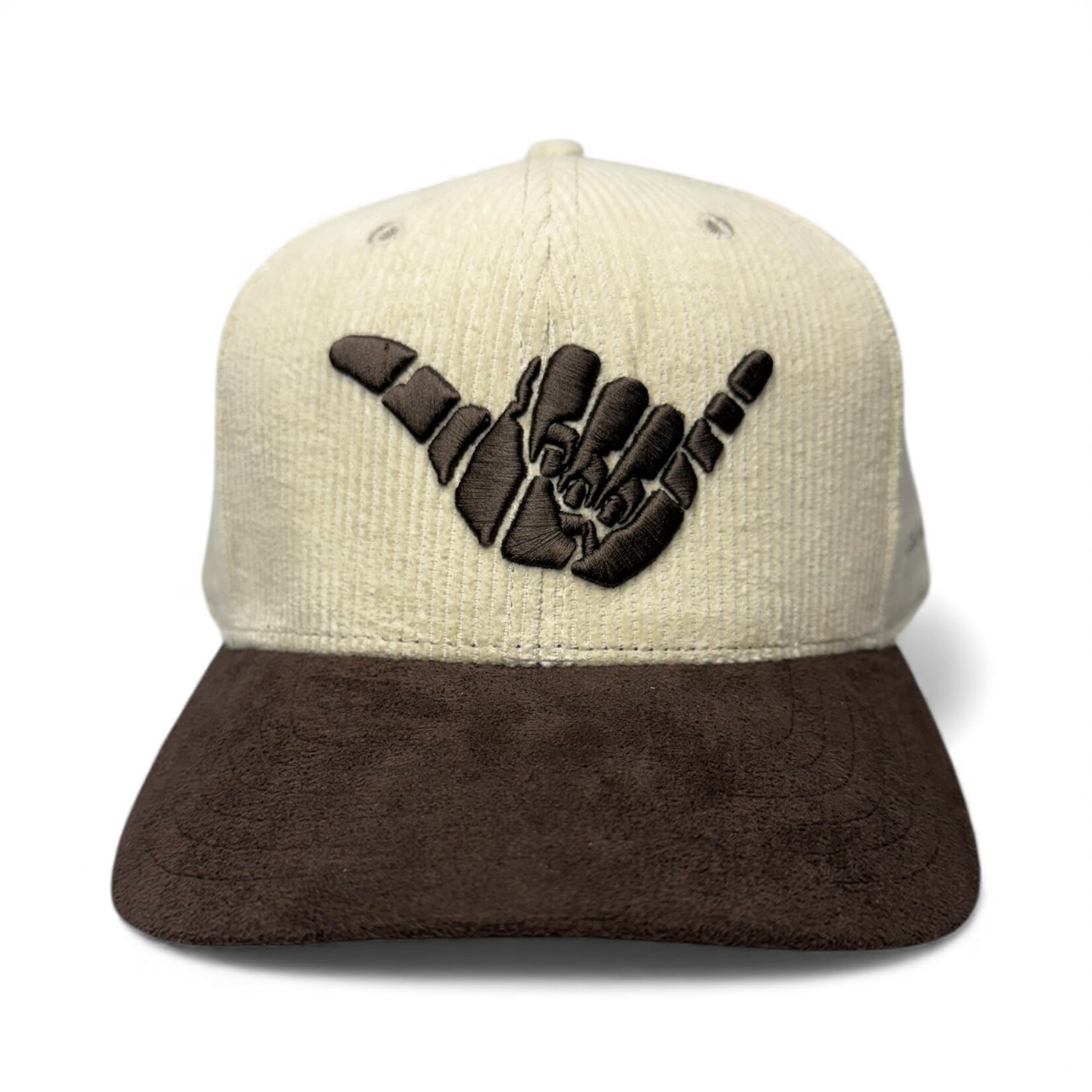 AMELIA SURF CO. HAT ASC EMBROIDERED SHAKA CORDUROY/SUEDE HAT