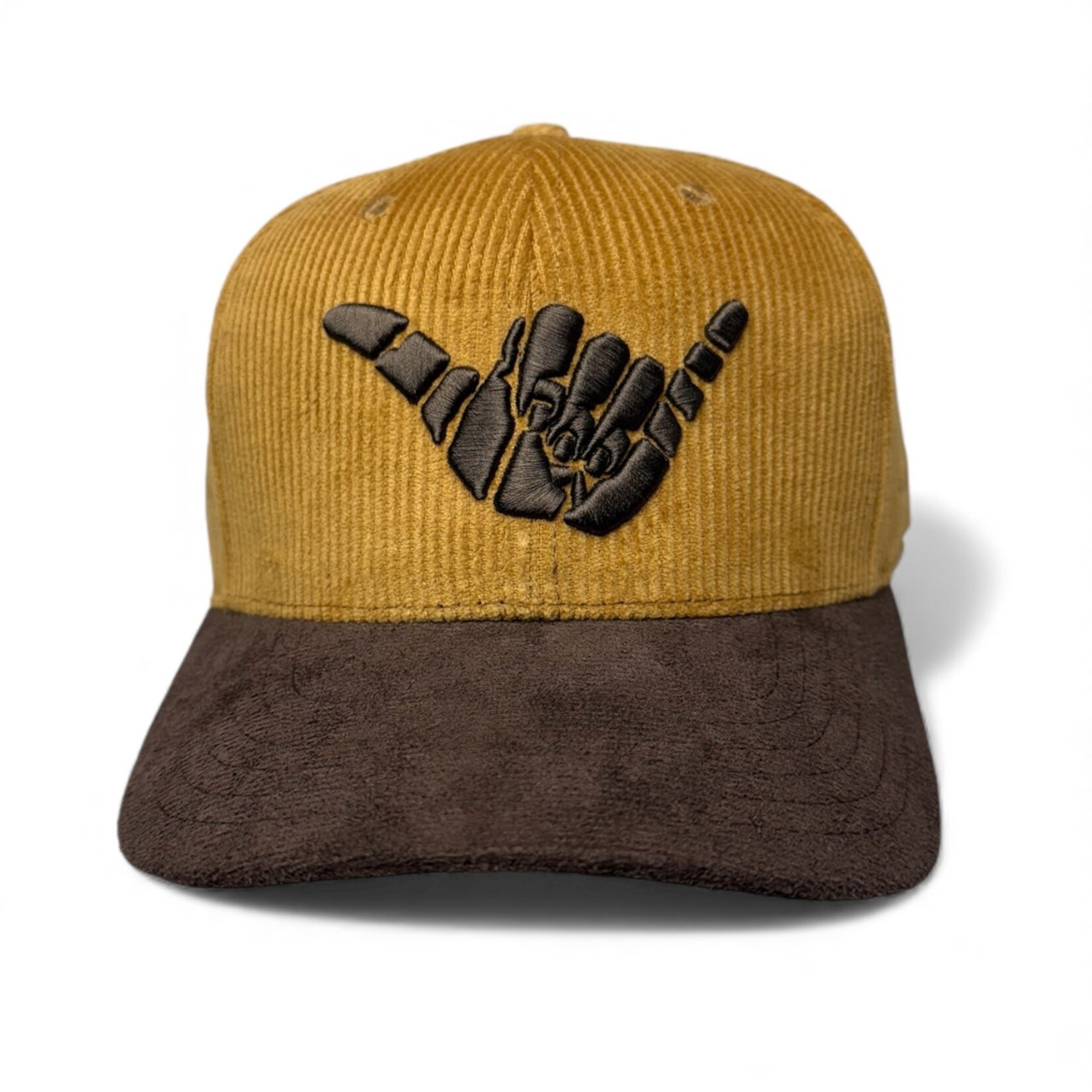 AMELIA SURF CO. HAT ASC EMBROIDERED SHAKA CORDUROY/SUEDE HAT