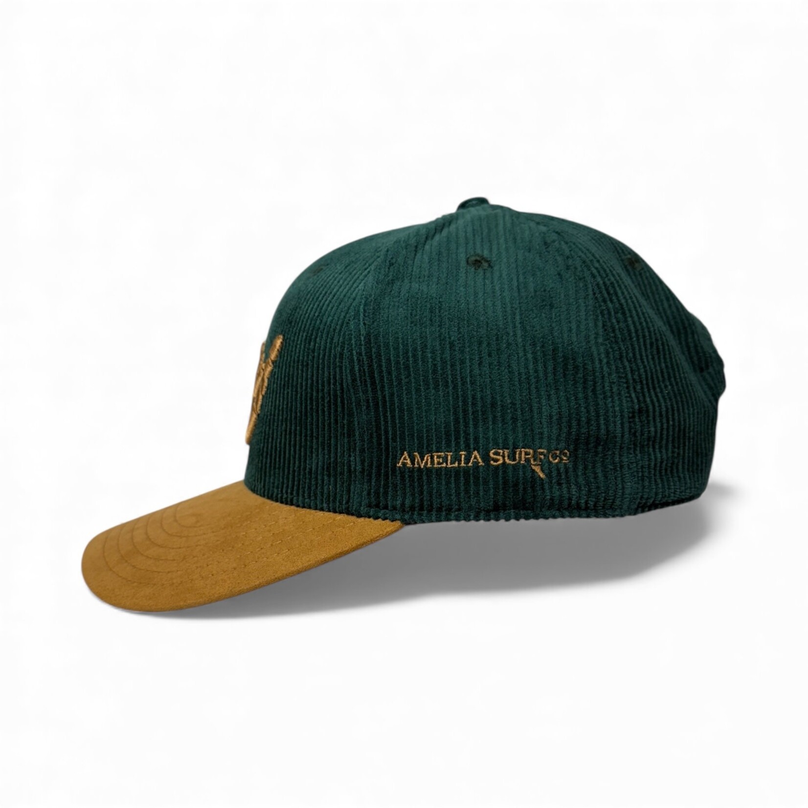 AMELIA SURF CO. HAT ASC EMBROIDERED SHAKA CORDUROY/SUEDE HAT