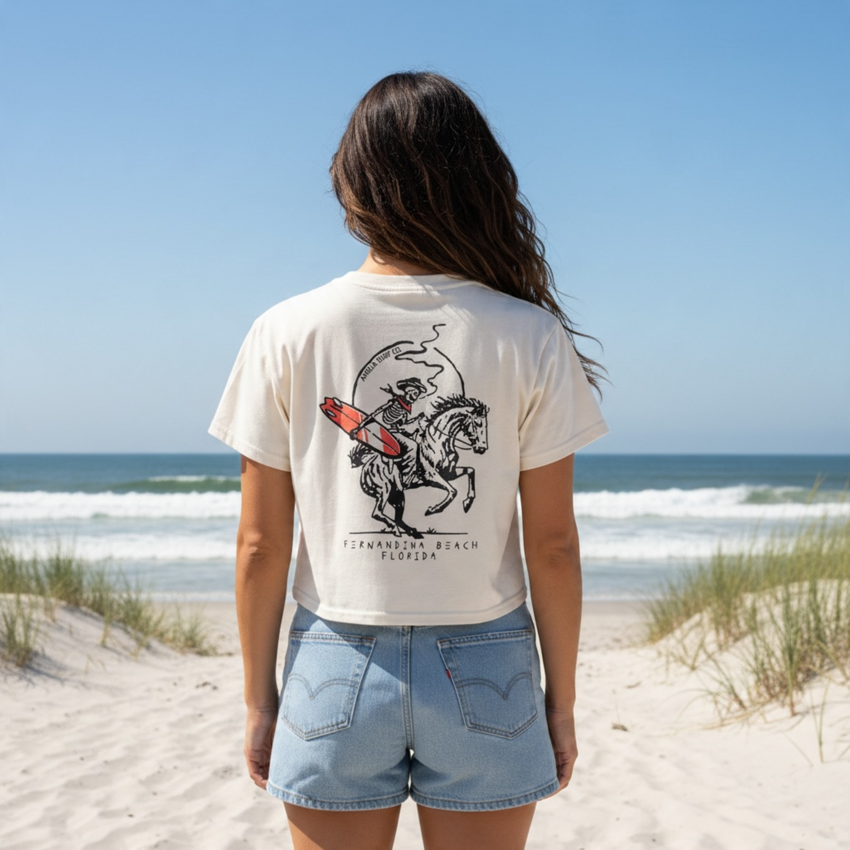 ASC WESTERN STOEFS CROP TEE ECRU
