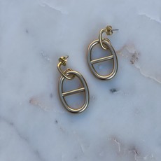 Zenzii Matte Gold Earrings