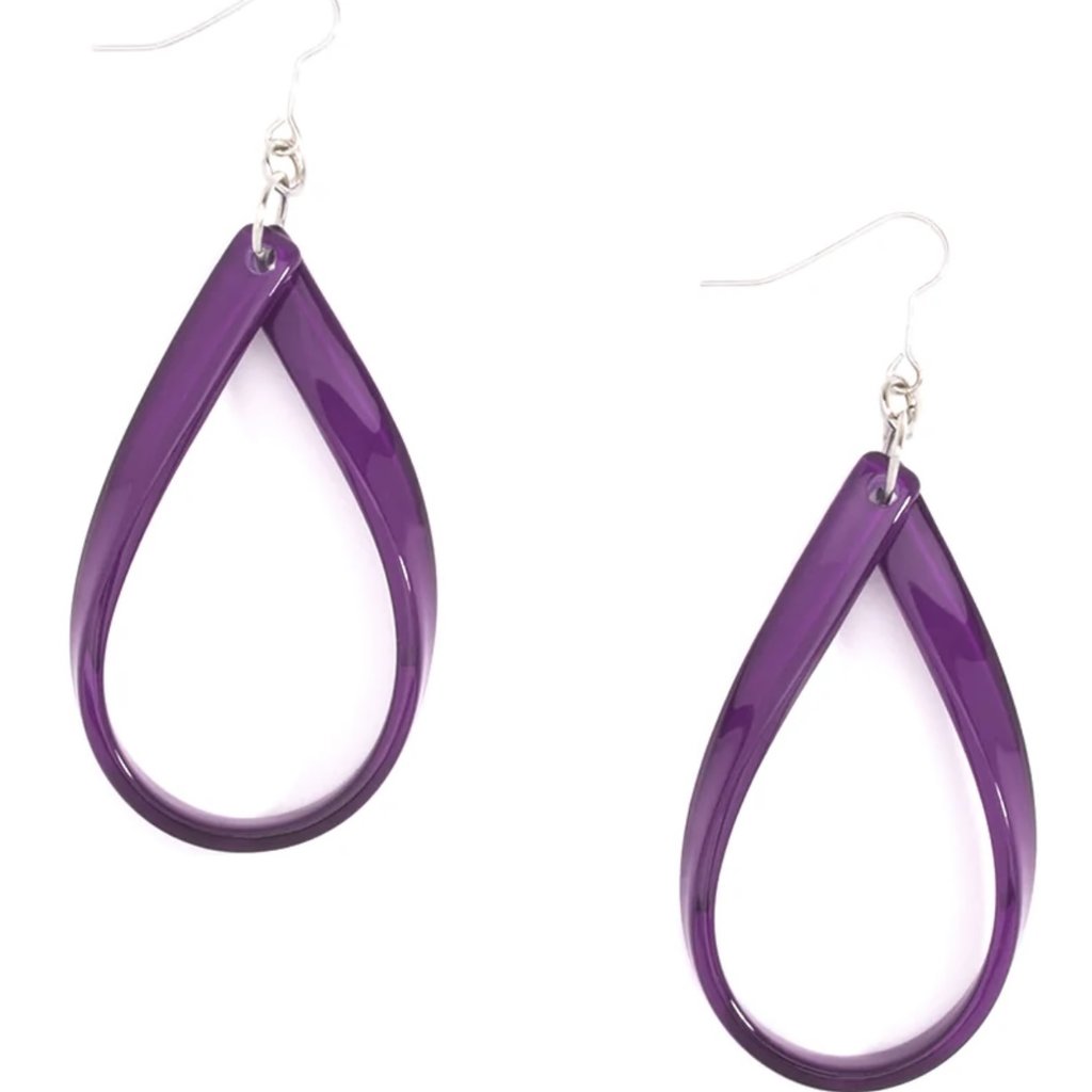 Zenzii Resin Ribbon Earring-Multiple Colors