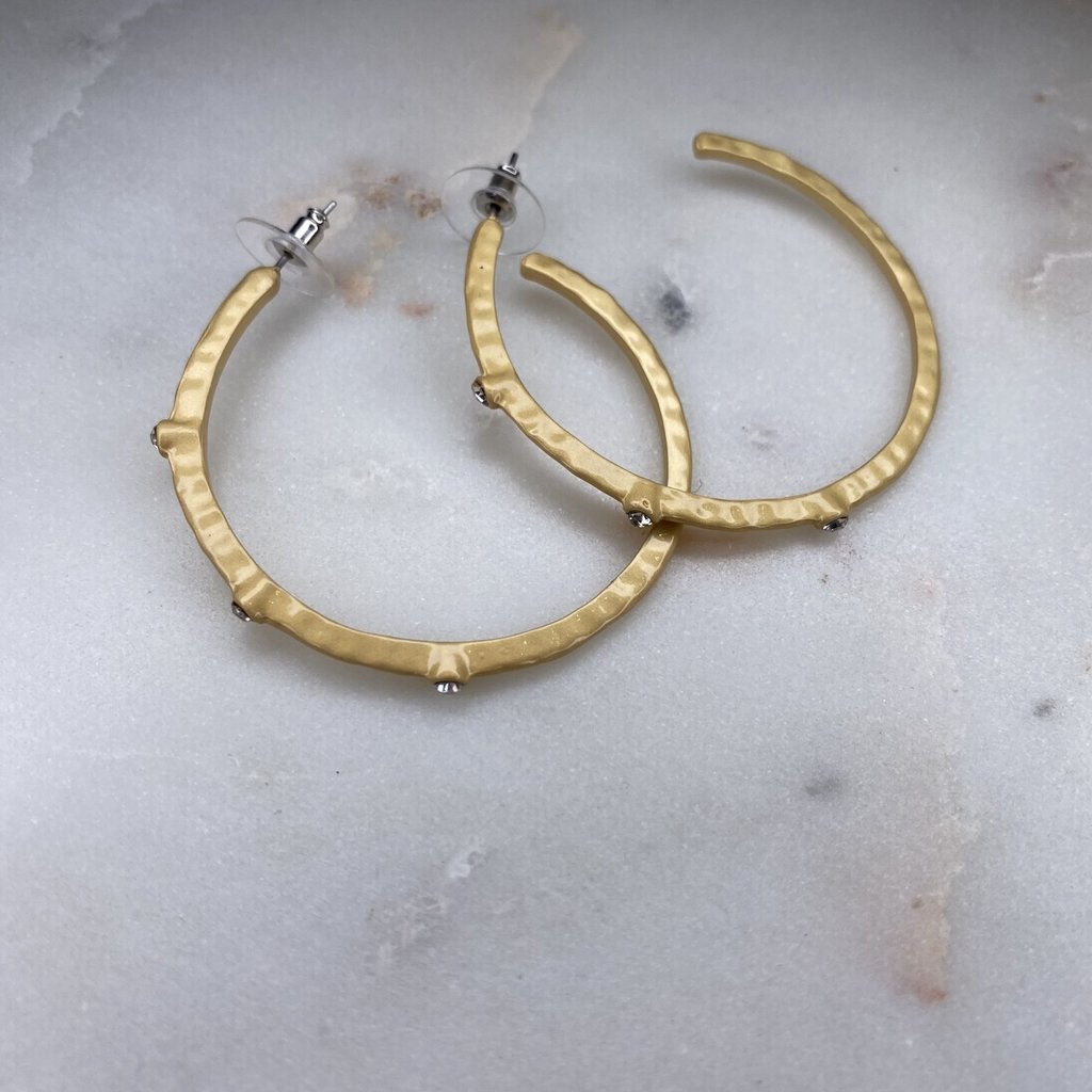 Fossick Imports Gold Hoop Earring