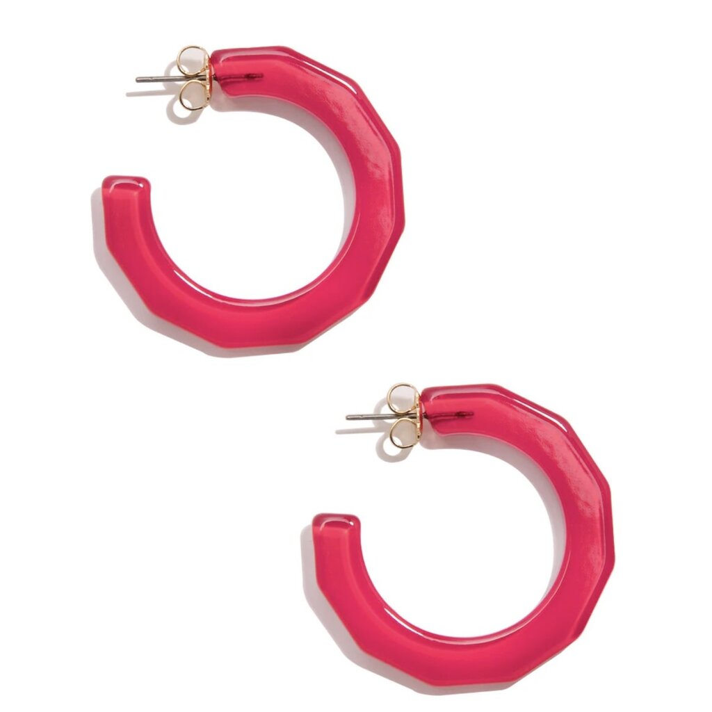 Zenzii Acrylic Hoop Earring