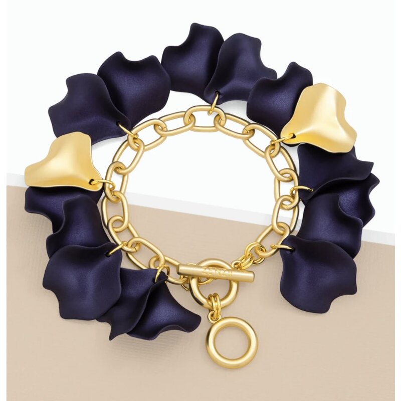 Zenzii Metallic Petals Bracelet