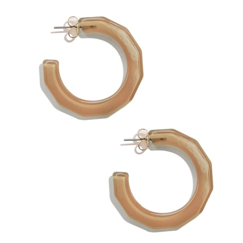 Zenzii Acrylic Hoop Earring