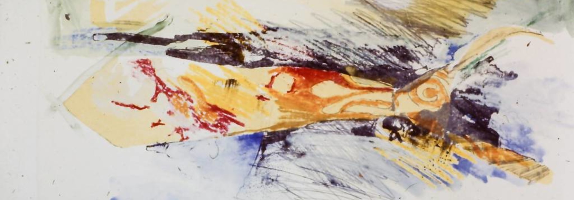 Untitled (tie - on yellow 6)