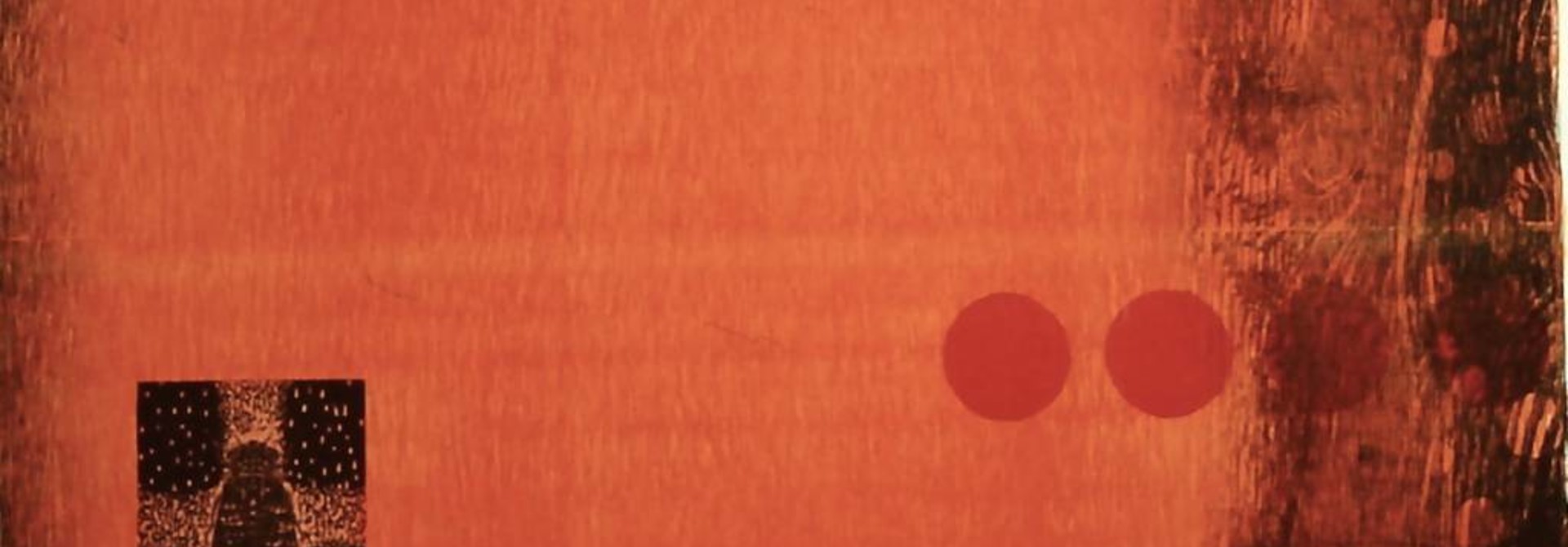 red circles on an orange field
